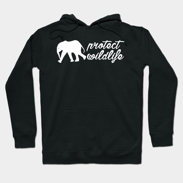 protect wildlife - elephant Hoodie by Protect friends